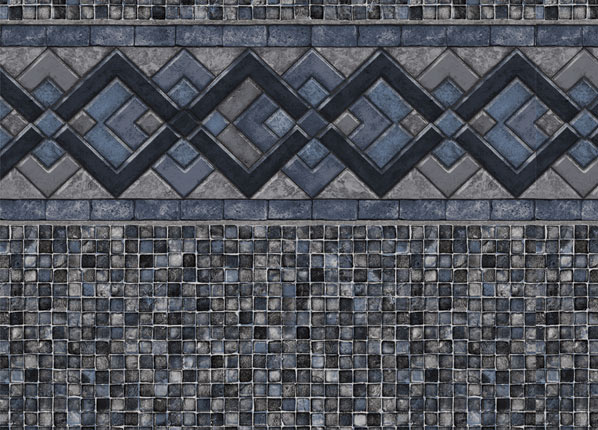 Cobalt Lake <br>Grey Mosaic